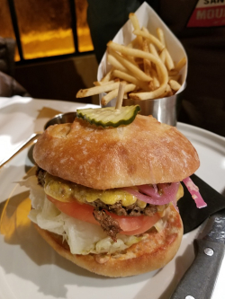 Bistro 33 Impossible burger at dinner_crop Bistro 33 Impossible burger at dinner_crop