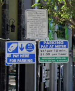 Parking-signs