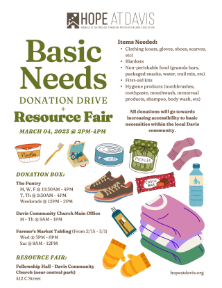 HOPE Fair + Drive Flyer