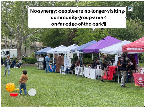 2025-04-26 no visitors at community tables